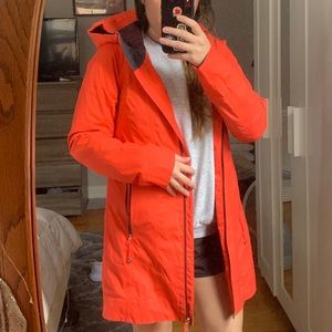 Neon Coral Lululemon Rain Jacket ⛈